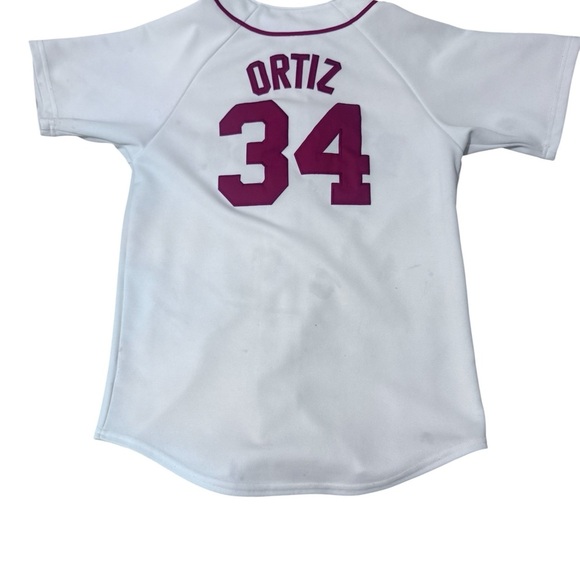 Majestic White and Red Baseball Jersey Classic Design - Picture 1 of 5
